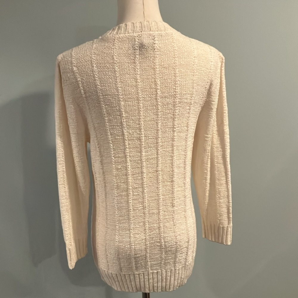 NWT LOFT embroidered sweater - Picture 3 of 4